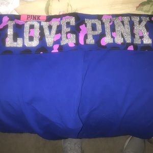 PINK crop leggings size L